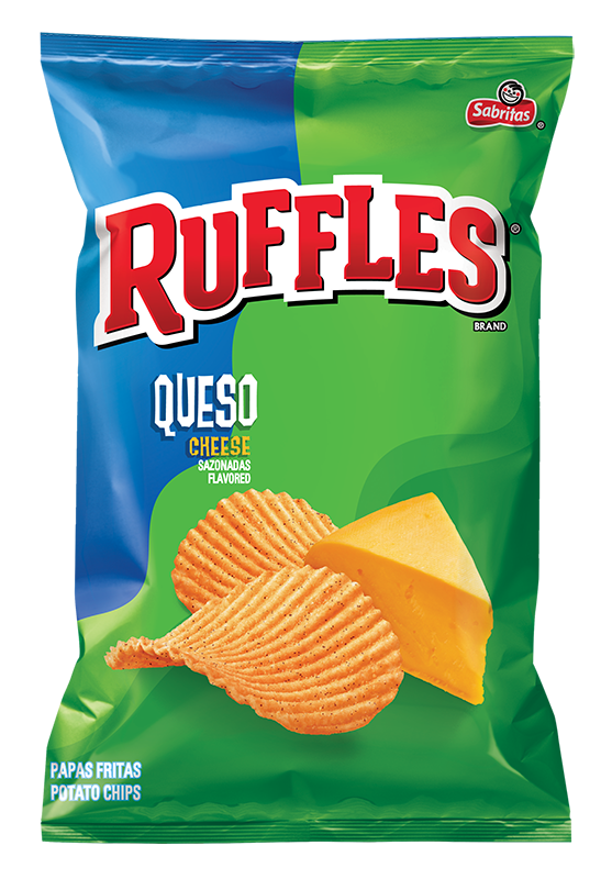 RUFFLES® Queso Cheese Flavored Potato Chips | Ruffles